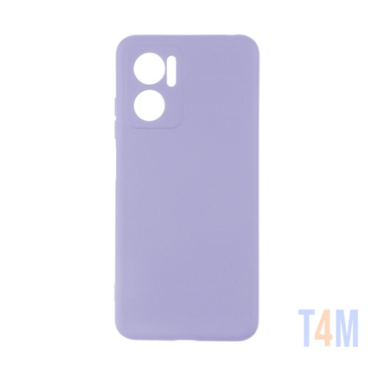 Capa de Silicone com Moldura de Câmera para Xiaomi Redmi Note 11e Roxo